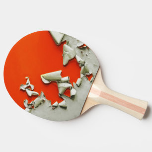 orange metal shreds ping pong paddle