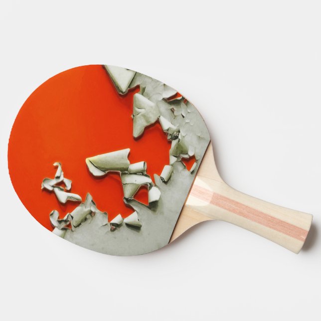 orange metal shreds ping pong paddle (Side)