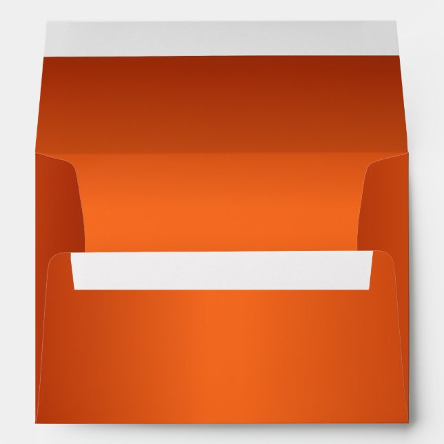 Orange métallique enveloppe de 5 x 7 invitations (Dos (Bas))