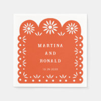 ORANGE MEXICAN PAPEL PICADO