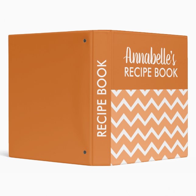 Orange Modern Family Cooking Recipe  Binder (Background)