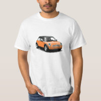 Orange Modern Mini Car T-Shirt