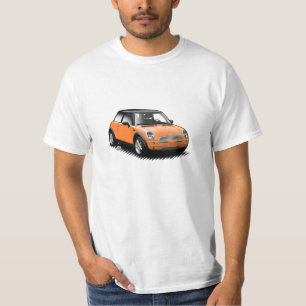 Orange Modern Mini Car T-Shirt