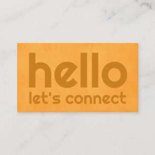 Orange Modern Minimal Business Card