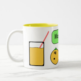 orange mom Two-Tone coffee mug