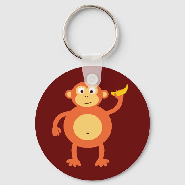 Orange Monkey Keychain (Front)