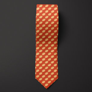 Orange Monochromatic Football Tie