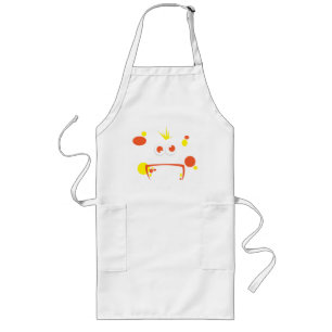 Orange Monster Face Apron