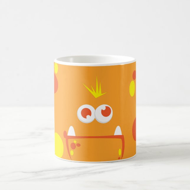 Orange Monster Face Mug (Center)