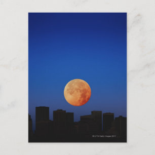Orange Moon Postcard