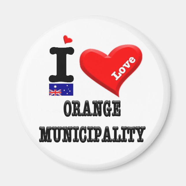 ORANGE MUNICIPALITY - I Love Magnet (Front)
