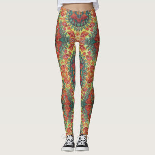 orange mushroom leggings
