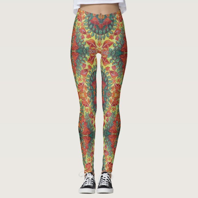 orange mushroom leggings (Front)