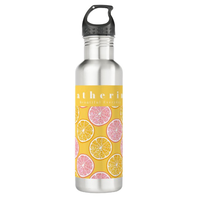 Orange Mustard Orange 710 Ml Water Bottle (Front)