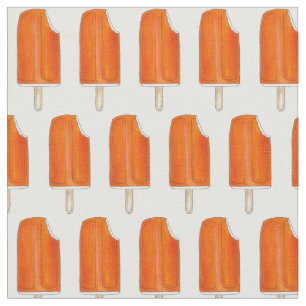 Orange n' Creme Creamsicle Ice Cream Popsicle Fabric