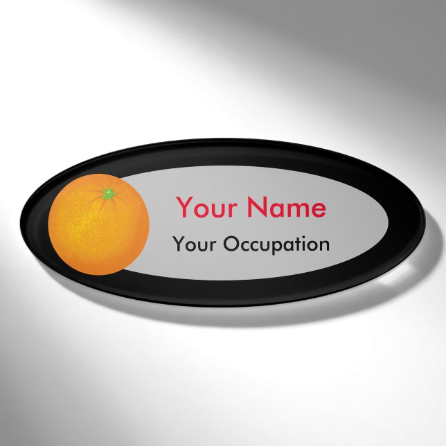 Orange Name Tag (Front)