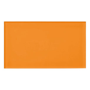 Orange Name Tag