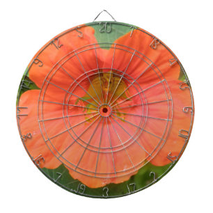Orange Nasturtium Flower Dart Board
