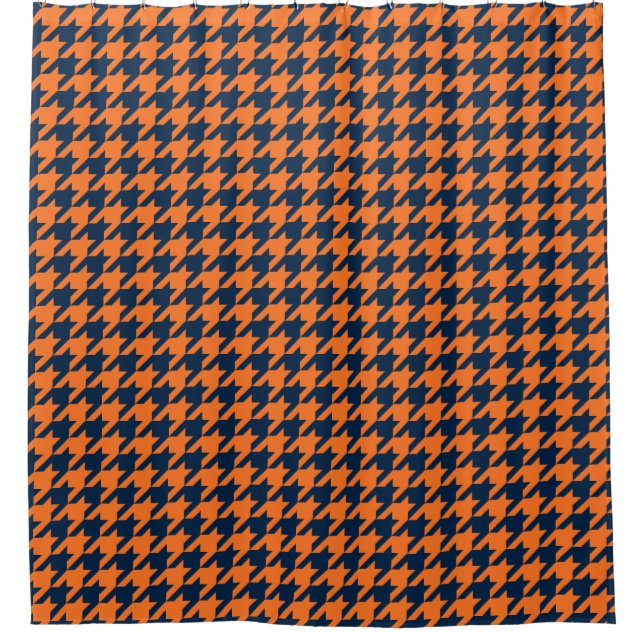 Orange/Navy Blue Houndstooth (Front)