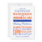 Orange & Navy Modern Typography Wedding Invitation