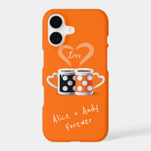 Orange + Noir Design Tendance Couleur Café POP ART