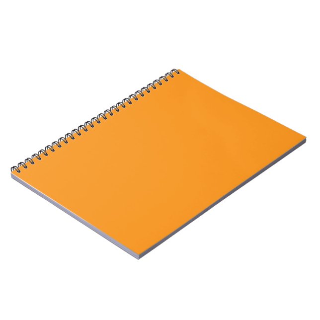 Orange Notebook | Bold Minimal Spiral Journal (Left Side)