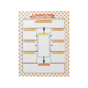 Orange Nursing Student Concept Map Template Notepad