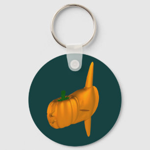 Orange Ocean Sunfish Keychain