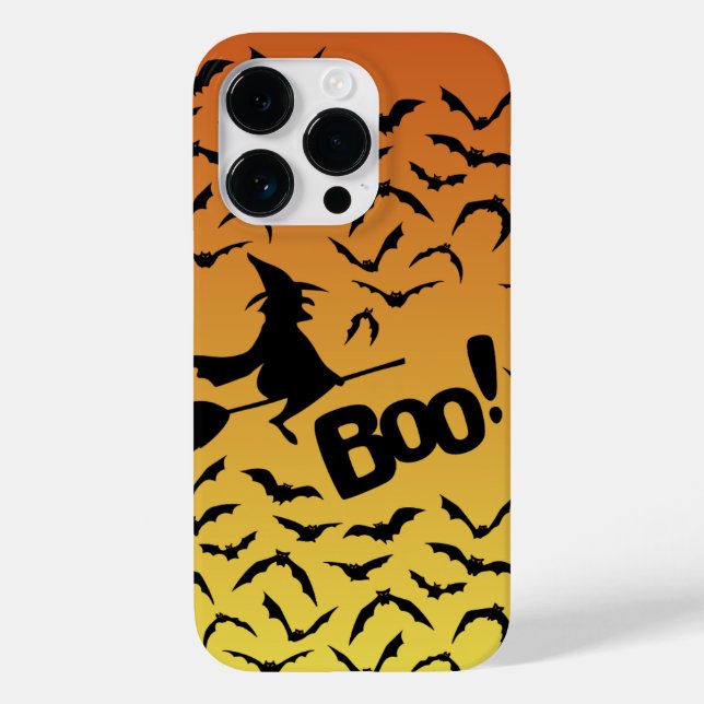 Orange Ombre Halloween Phone Case (Back)