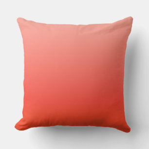 Orange, orange colourful gradient throw pillow