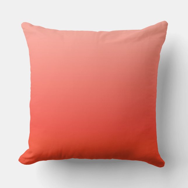 Orange, orange colourful gradient throw pillow (Front)