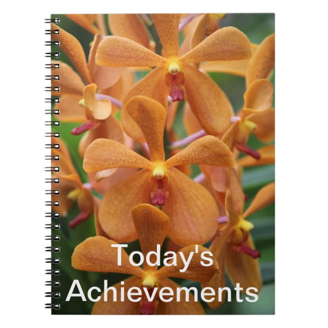 Orange Orchid Notebook (Front)