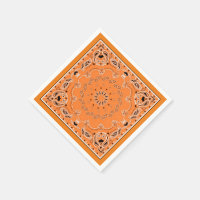 Orange oriental design