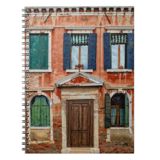 ORANGE PAINTED BUILDING FACADE NOTEBOOK