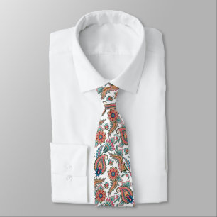 Orange Paisley Tie