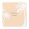 Orange Palm Tree Wedding Save the Date