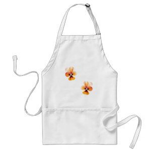 orange pansies standard apron