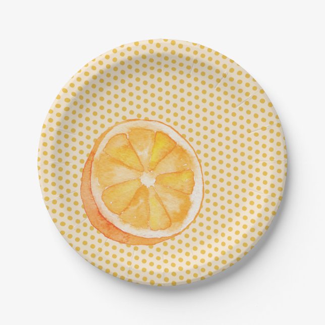 Orange Paper Plate (Front)
