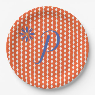 Orange Paper Plate