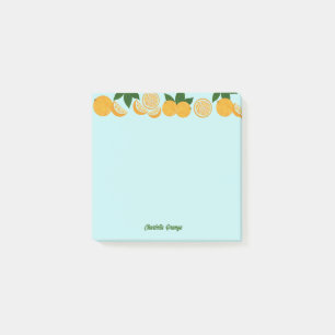 Orange Party Fruit Fresh School Office Post-it Notes