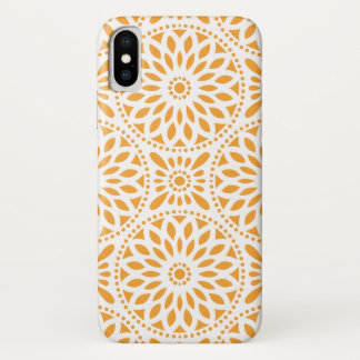 Orange Pattern Abstract Mandala Case-Mate iPhone Case