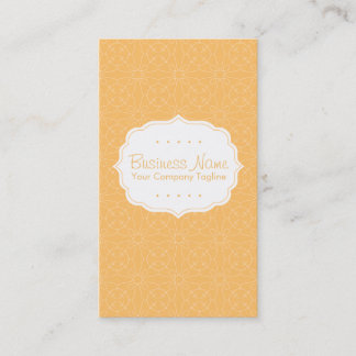Orange Pattern Business Card