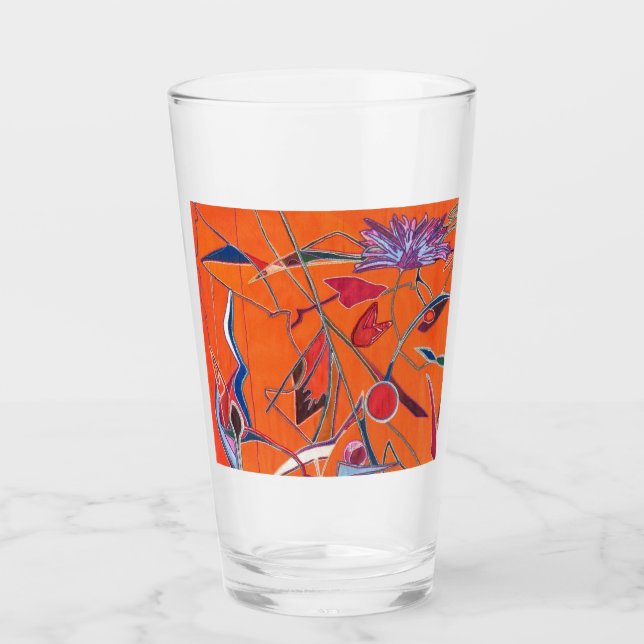 Orange pattern glass (Front)