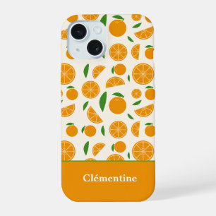 Orange Pattern iPhone 15 Case