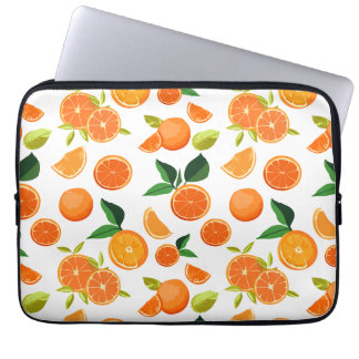 Orange pattern  laptop sleeve