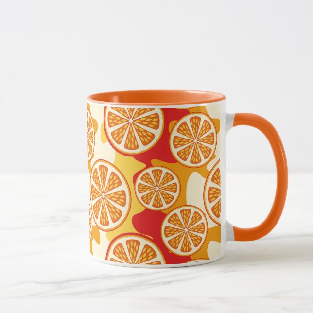 Orange pattern mug (Right)