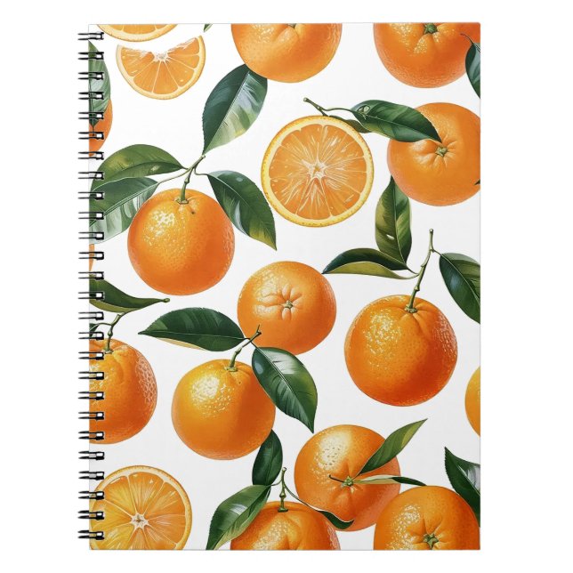 Orange Pattern Notebook (Front)