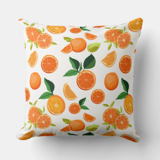 Orange pattern pillow