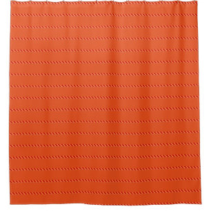 Orange Pattern Shower Curtain