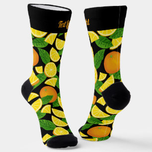 Orange Pattern Socks